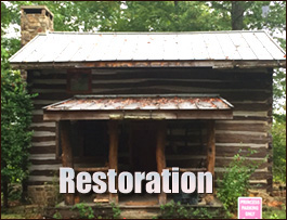 Historic Log Cabin Restoration  Norge, Virginia